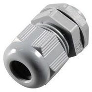 CABLE GLAND, NYLON, 6MM-12MM, GREY, PK10