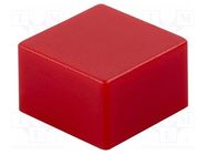 Button; square; red; 9x9mm OMRON Electronic Components