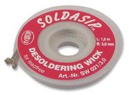 DESOLDERING BRAID, PB-FREE, 3.0MMX1.5M