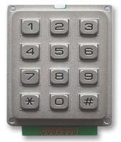 KEYPAD, METAL, IP67, 3X4