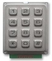 KEYPAD, METAL, IP67, 3X4
