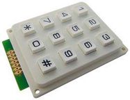 KEYPAD, 3X4 ARRAY, PLASTIC