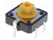 Microswitch TACT; SPST-NO; Pos: 2; 0.05A/24VDC; THT; none; 2.55N OMRON Electronic Components