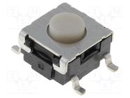 Microswitch TACT; SPST-NO; Pos: 2; 0.05A/24VDC; SMT; none; 1.57N OMRON Electronic Components