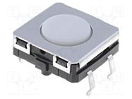 Microswitch TACT; SPST-NO; Pos: 2; 0.05A/24VDC; THT; none; 1.96N OMRON Electronic Components