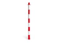 Red/white plastic post without base