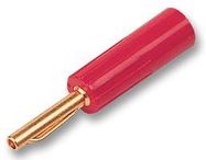 PLUG, 4MM, GOLD, SPEAKER, RED