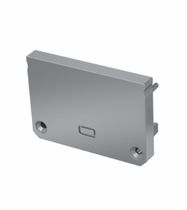 Endcap for LED profile ILEDO, plastic, gray, with push-hole