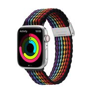 Dux Ducis Strap (Mixture II Version) Apple Watch SE strap, 9, 8, 7, 6, 5, 4, 3, 2, 1 (41, 40, 38 mm) braided band dark stripes bracelet, Dux Ducis