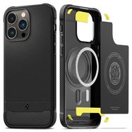 Spigen Rugged Armor Mag case with MagSafe for iPhone 14 Pro Max - matte black, Spigen