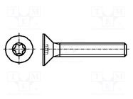 Screw; M5x12; 0.8; Head: countersunk; Torx®; TX25; ISO 14581 BOSSARD