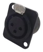 SOCKET, XLR, PANEL, 3POLE