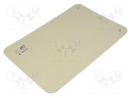 Bench mat; ESD; L: 0.9m; W: 0.6m; Thk: 2mm; beige; Rsurf: 5÷500MΩ ELME