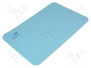 Mat: bench; ESD; blue; L: 0.6m; Width: 0.4m; Thick: 2mm; 440°C ELME