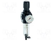 Compressed air filter/regulator; 0.3÷10bar; Thread: BSP 3/8" NORGREN HERION