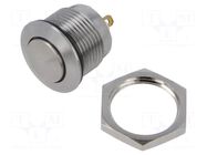 Switch: vandal resistant; Pos: 2; SPST; 0.1A/48VDC; IP67; OFF-ON DECA SwitchLab Inc.