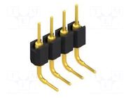 Connector: pin strips; pin header; male; PIN: 4; THT; 1.5A; 60V; 1x4 FISCHER ELEKTRONIK