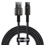 Baseus Tungsten Gold cable USB-A - USB-C 480Mb/s 100W 2m black (CAWJ000101), Baseus