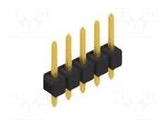 Connector: pin strips; pin header; male; PIN: 5; SL 1; 3A; 250V; THT FISCHER ELEKTRONIK