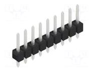 Connector: pin strips; pin header; male; PIN: 9; SL 1; 3A; 250V; THT FISCHER ELEKTRONIK