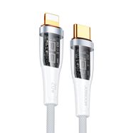 Joyroom Star-Cloud Series A3 USB-C / Lightning Cable 20W 1.2m with Smart Switch - White, Joyroom