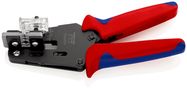 KNIPEX 12 12 12 Precision Insulation Stripper with adapted blades 4/6/10mm² with multi-component grips burnished 195 mm