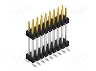Connector: pin strips; pin header; male; PIN: 18; 3A; 250V; SMT; 2x9 FISCHER ELEKTRONIK