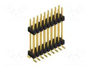 Connector: pin strips; pin header; male; PIN: 18; 3A; 250V; SMT; 2x9 FISCHER ELEKTRONIK