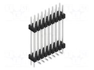 Connector: pin strips; pin header; male; PIN: 18; 3A; 250V; SMT; 2x9 FISCHER ELEKTRONIK