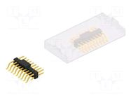 Connector: pin strips; pin header; male; PIN: 18; 3A; 250V; SMT; 2x9 FISCHER ELEKTRONIK