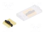 Connector: pin strips; pin header; male; PIN: 18; 3A; 250V; SMT; 2x9 FISCHER ELEKTRONIK
