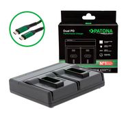  PATONA Premium Dual PD Performance charger for GoPro AABAT-001 incl. USB-C input/output, PATONA