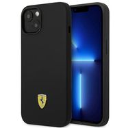 Ferrari FEHCP14MSIBBK iPhone 14 Plus 6.7&quot; black/black hardcase Silicone Metal Logo, Ferrari