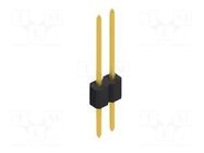 Connector: pin strips; pin header; male; PIN: 2; 1.5A; 125V; THT FISCHER ELEKTRONIK