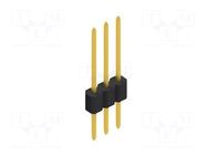 Connector: pin strips; pin header; male; PIN: 3; 1.5A; 125V; THT FISCHER ELEKTRONIK