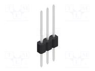 Connector: pin strips; pin header; male; PIN: 3; 1.5A; 125V; THT FISCHER ELEKTRONIK