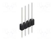 Connector: pin strips; pin header; male; PIN: 4; 1.5A; 125V; THT FISCHER ELEKTRONIK