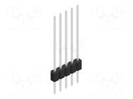 Connector: pin strips; pin header; male; PIN: 5; 1.5A; 125V; THT FISCHER ELEKTRONIK