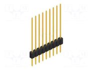 Connector: pin strips; pin header; male; PIN: 9; 1.5A; 125V; THT FISCHER ELEKTRONIK