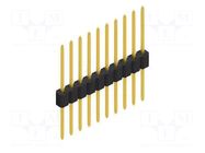 Connector: pin strips; pin header; male; PIN: 10; 1.5A; 125V; THT FISCHER ELEKTRONIK