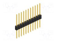 Connector: pin strips; pin header; male; PIN: 11; 1.5A; 125V; THT FISCHER ELEKTRONIK