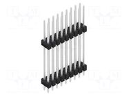 Connector: pin strips; pin header; male; PIN: 18; 3A; 250V; THT; 2x9 FISCHER ELEKTRONIK