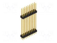Connector: pin strips; pin header; male; PIN: 18; 3A; 250V; THT; 2x9 FISCHER ELEKTRONIK