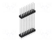 Connector: pin strips; pin header; male; PIN: 18; 3A; 250V; THT; 2x9 FISCHER ELEKTRONIK