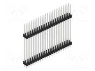 Connector: pin strips; pin header; male; PIN: 40; 3A; 250V; THT; 2x20 FISCHER ELEKTRONIK