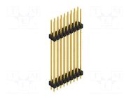 Connector: pin strips; pin header; male; PIN: 18; 3A; 250V; THT; 2x9 FISCHER ELEKTRONIK