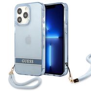 Guess GUHCP13LHTSGSB iPhone 13 Pro / 13 6,1 &quot;blue / blue hardcase Translucent Stap, Guess