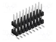 Connector: pin strips; pin header; male; PIN: 18; 3A; 250V; SMT; 2x9 FISCHER ELEKTRONIK