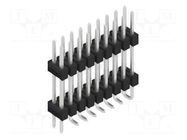 Connector: pin strips; pin header; male; PIN: 18; 3A; 250V; SMT; 2x9 FISCHER ELEKTRONIK