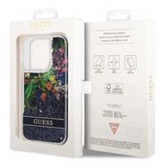 Guess GUHCP14LLFLSB iPhone 14 Pro 6.1 &quot;blue / blue hardcase Flower Liquid Glitter, Guess